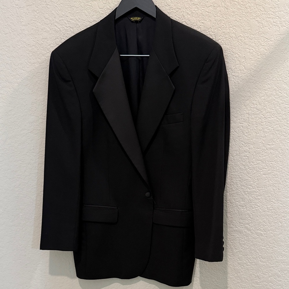 Pierre Balmain Classic Black Men's Blazer 42 L - Picture 2 of 11
